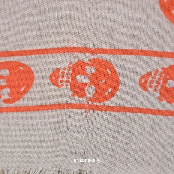 Alexander McQueen Skull Scarf Orange Peach Pink - Picture 9 of 12